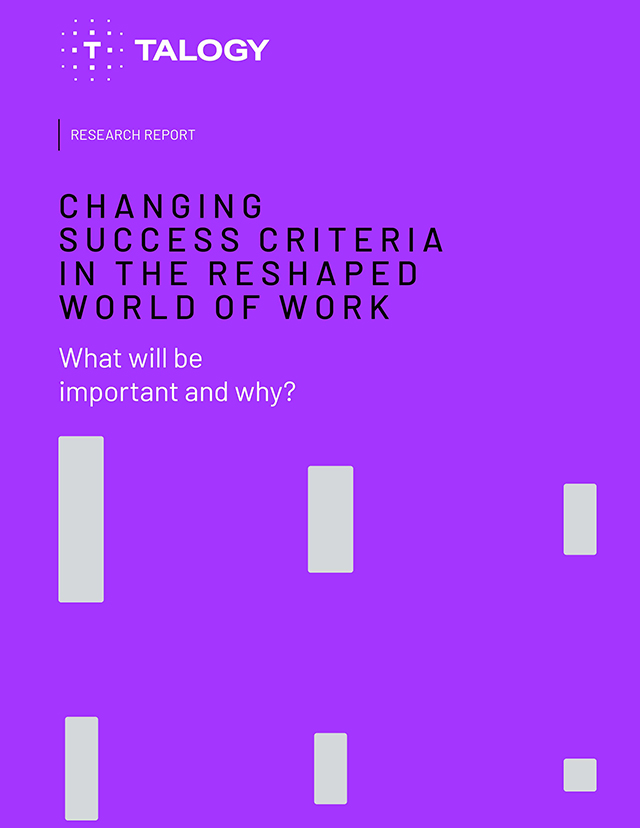 changing success criteria in the reshaped world of work cta research report cover