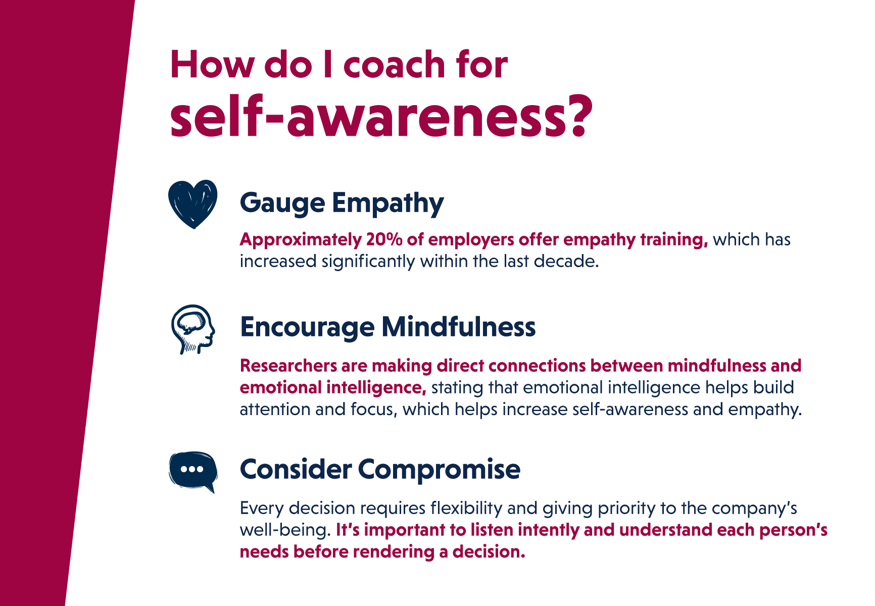 How do I coach for self-awareness?