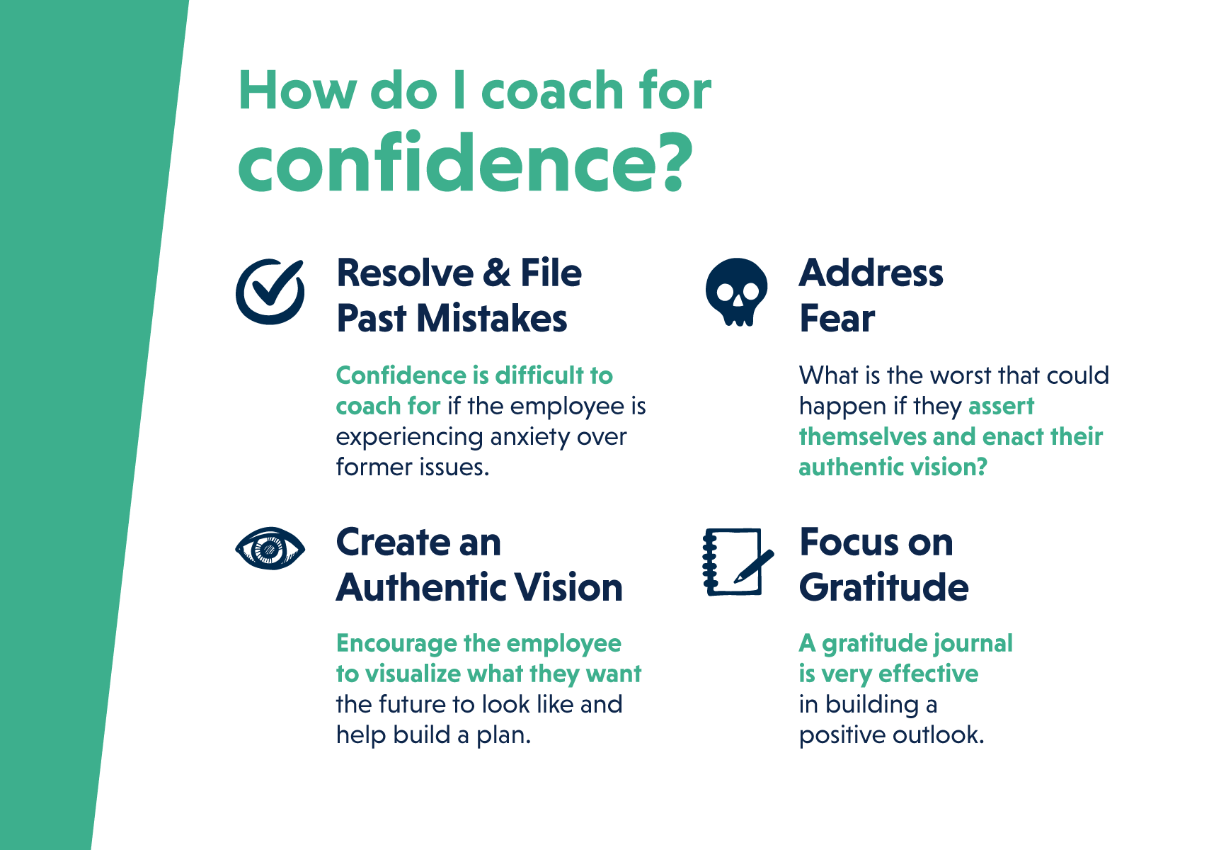 How do I coach for confidence?
