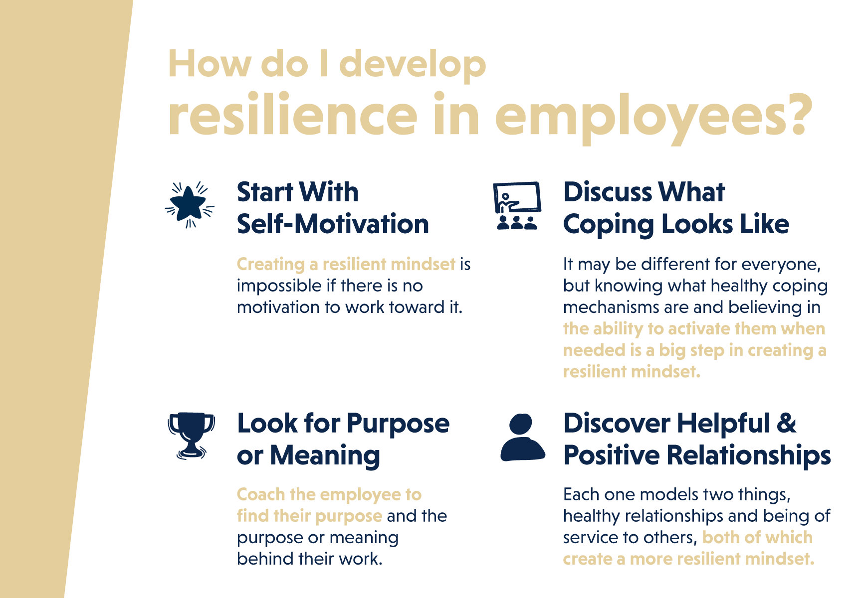 How do I develop resilience in imployees?