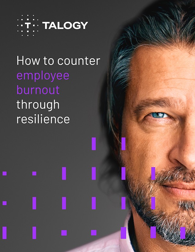 how to counter employee burnout through resilience english cta infographic cover